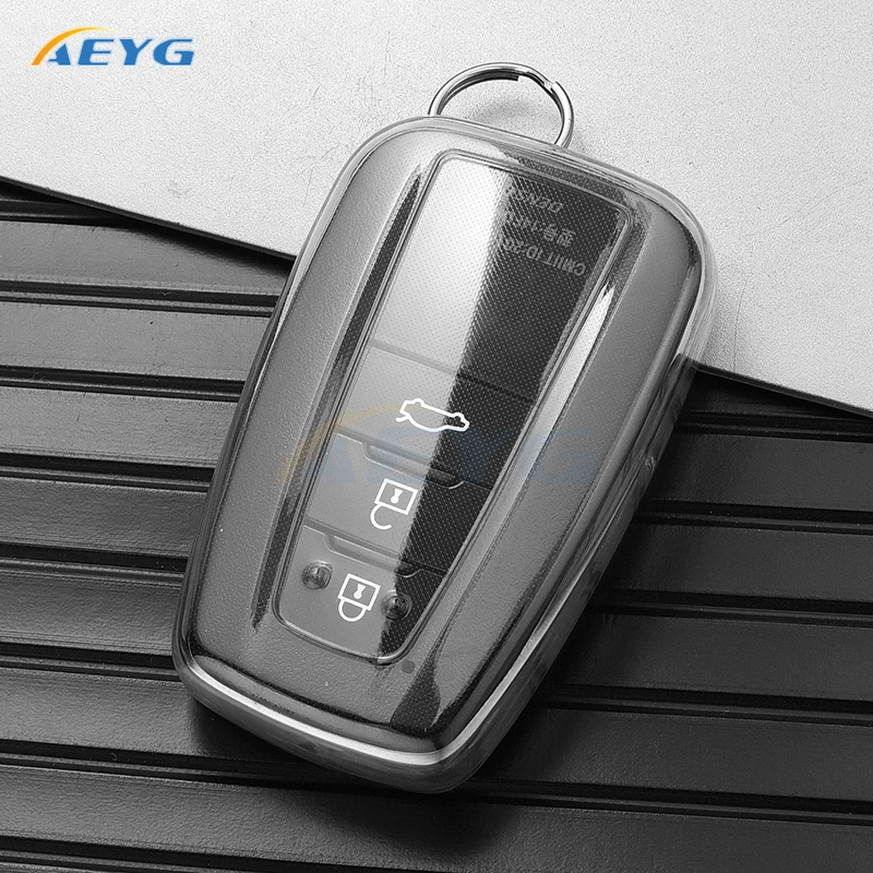 thumbnail image 1 of Funda de TPU para llave de coche, funda para llavero para Toyota CHR Camry Corolla RAV4 Highlander C-HR Prius Land Cruiser Prado, accesorios para llavero, 1 of 5