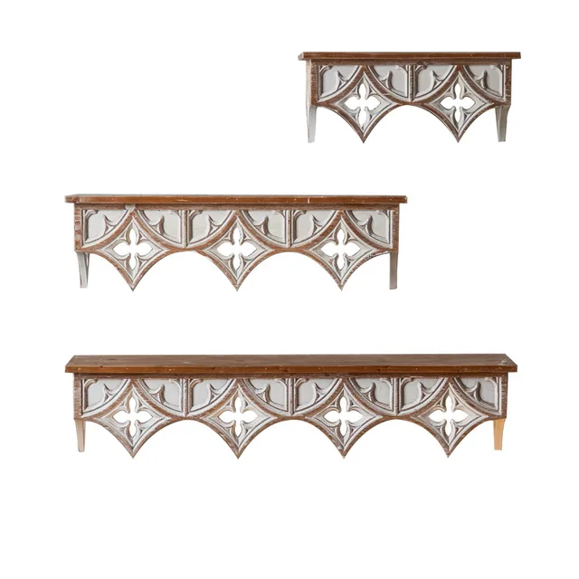 Nappali Dekoratív Falállvány Retro Stílusú Lövöldözős Kellékek American Style Régi Édema Rack Cafe Háttér Fal - Image 5