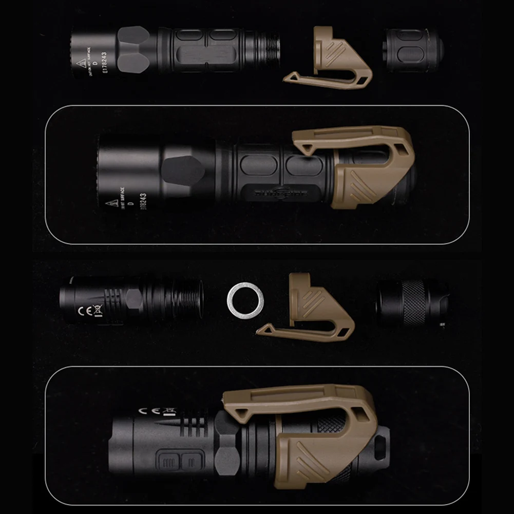 Tactical Flashlight Holder Multifunction Lamp Fixing Brackets Tactical Flashlight Adapter Equipment Accessories