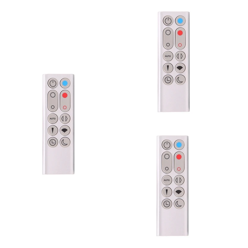 

3X Replacement Remote Control HP02 HP03 For Dyson Pure Hot+Cool Link HP02 HP03 Air Purifier Heater And Fan(Silver)