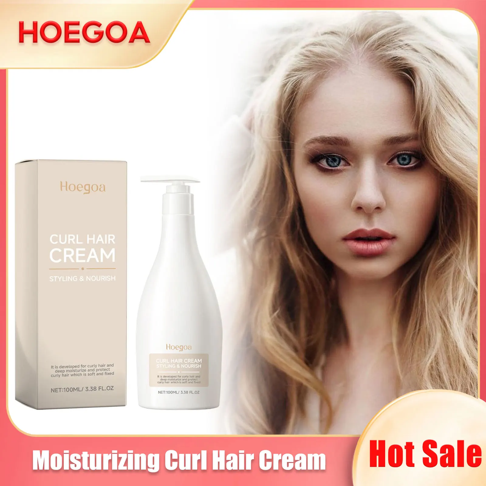 Curl Hair Enhancer Natural Fluffy Lotion Lift Styling Cream Reduce Dandruff Repairs Damage Wig Moisturizer Hair Care Conditioner