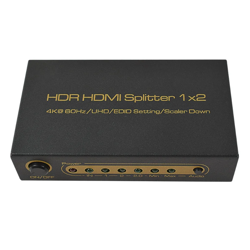 

Разветвитель 4K/60Hz UHD HDR HDMI-совместимый с HDCP2.2, распределение 1x2