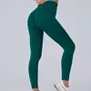 Pantalons de yoga taille haute sans couture avec ceinture en V et design rehausseur de fesses, leggings de fitness pour l'entraînement