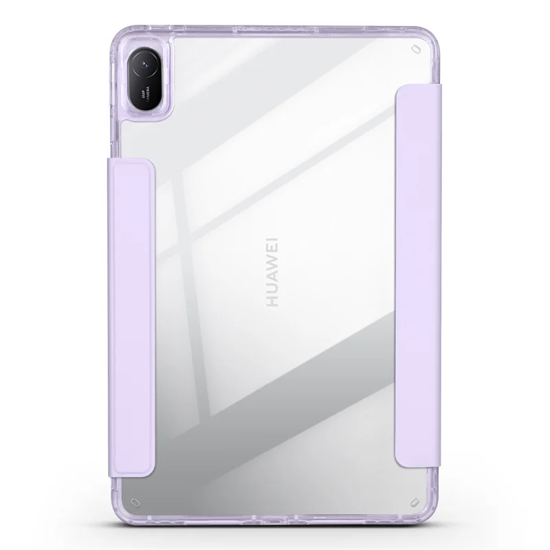 Premium Smart Fold PU Leather Case with Acrylic Back and Magnetic Closure