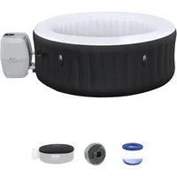 Large Round 2 To 4 Person Inflatable Hot Tub Portable Outdoor Spa with 120 AirJets and Cover, Bathtubs 1