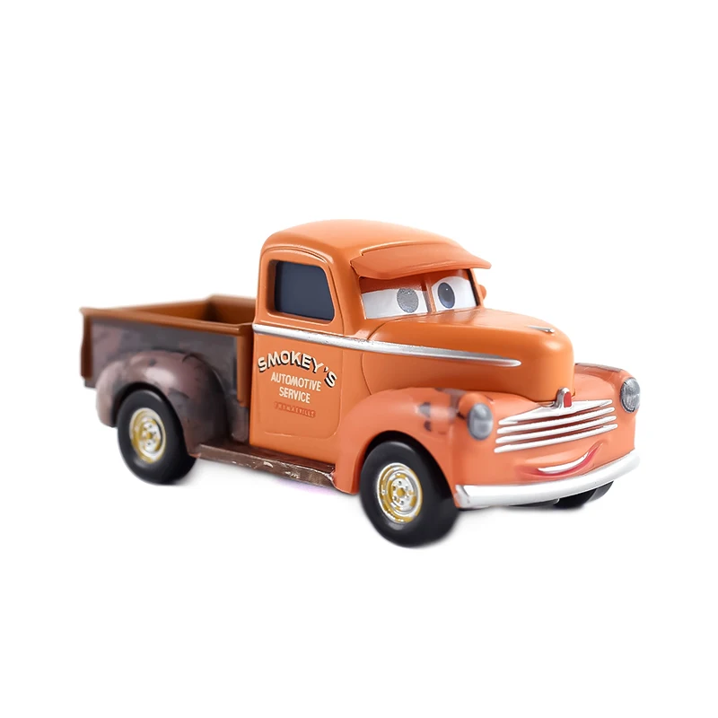 DisneyPixarCars3LightningMcqueenYellowOldMoTruckMetalModel