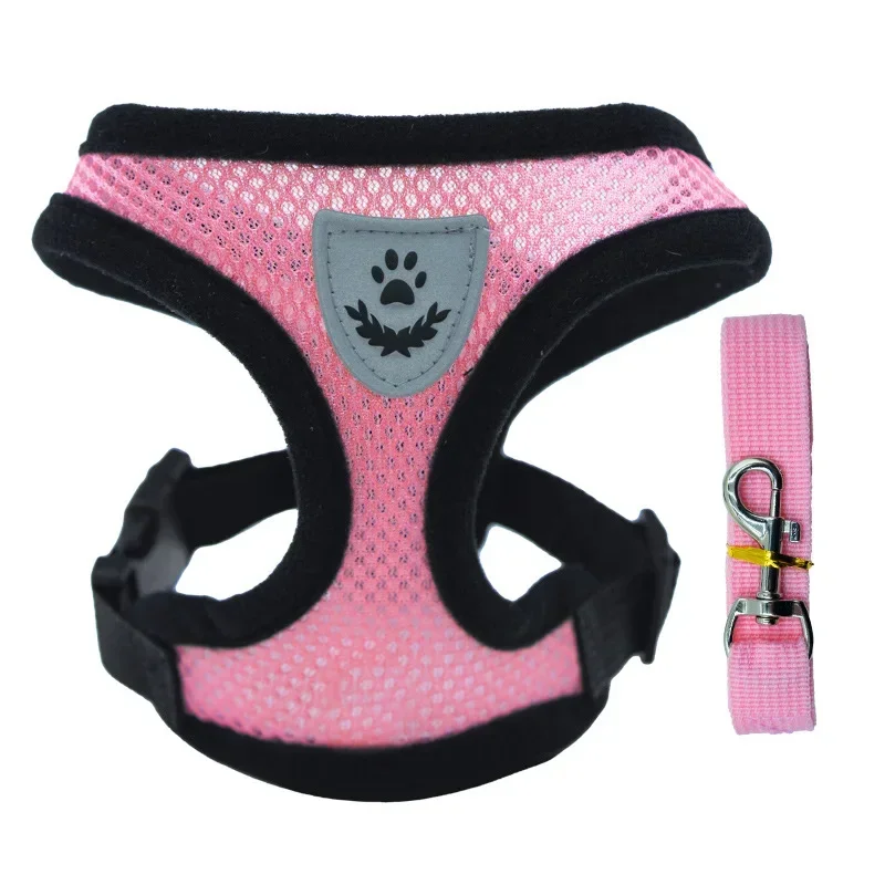 thumbnail image 1 of Arnés para gatos y mascotas, correa de malla ajustable para caminar, chaleco para cachorros, poliéster, transpirable, accesorios para gatitos, para perros pequeños y medianos, 1 of 5