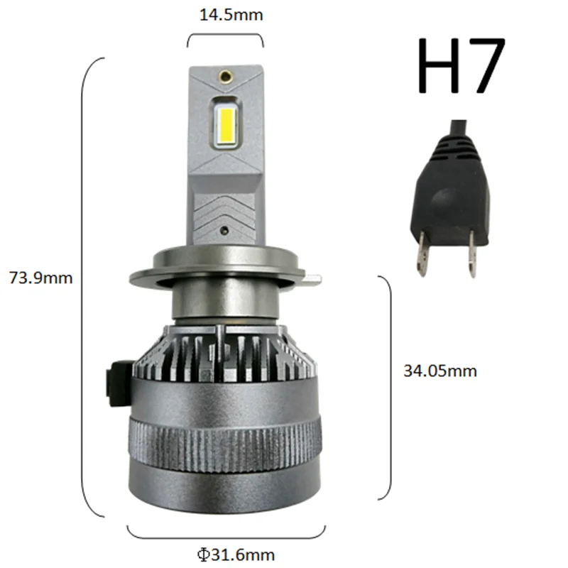 F5C 120W 12000LM H7 H11 H8 H11 H1 LED Ampoules LED H7 Phare Kit  Antibrouillard H4