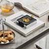 European Stainless Steel Tissue Box Brass Ginkgo Leaf Decor Hotel Table Napkin Holder Afternoon Tea Desktop Tissue Organizer 3
