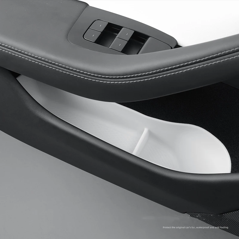 Tesla Model 3 Highland 용 도어 사이드 스토리지 박스 전면 후면 도어 핸들 팔걸이 트레이 주최자