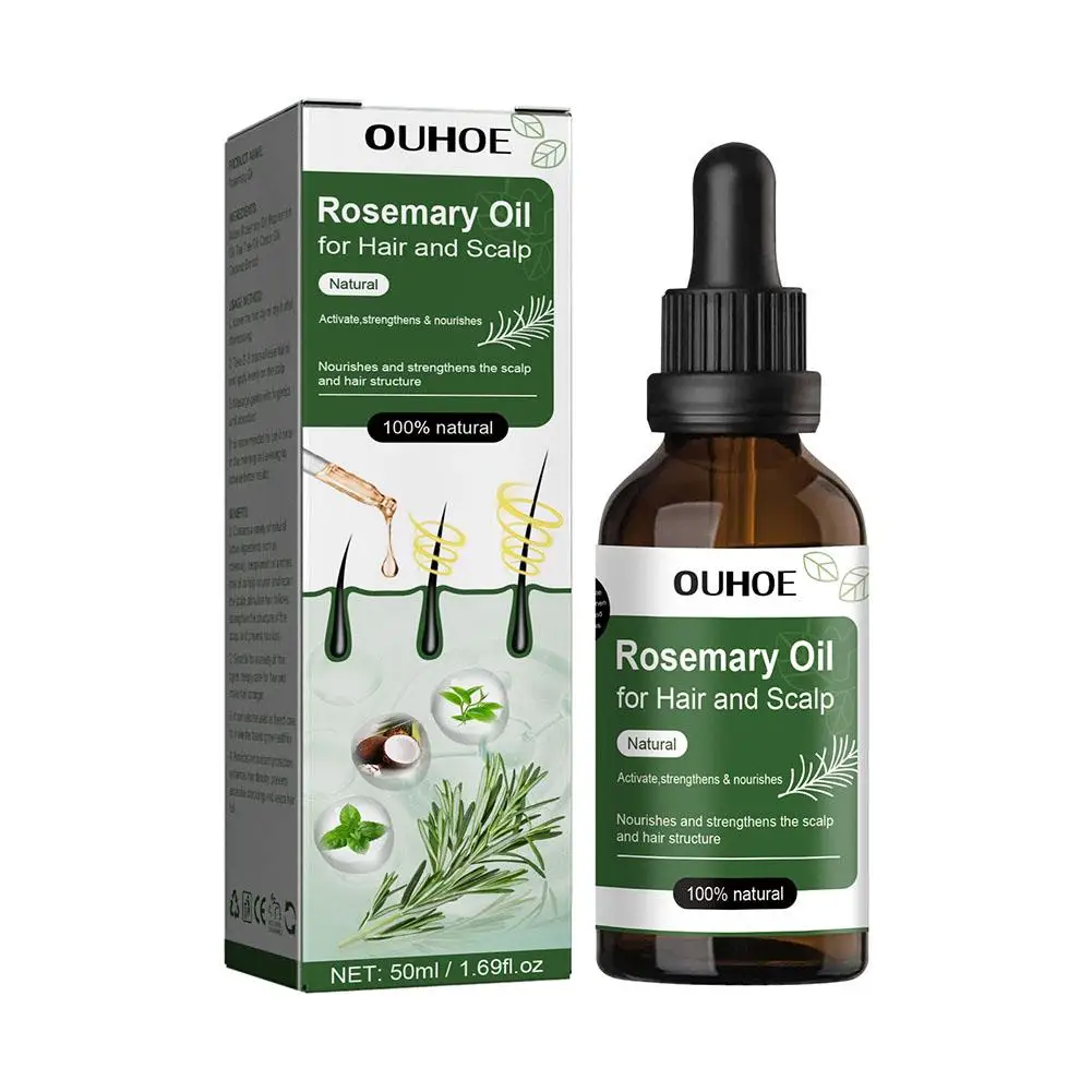 Hair Treatment Oil Rosemary Mint Scalp Strengthening Biotin 50ml/59ml