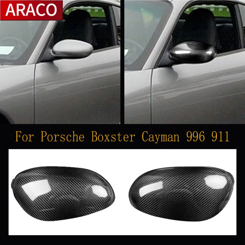 Per Porsche Boxster Cayman 996 911 Car Outdoor Trim Car Styling Wing Mirror Cover Cap In Fibra Di Carbonio Trim Fit