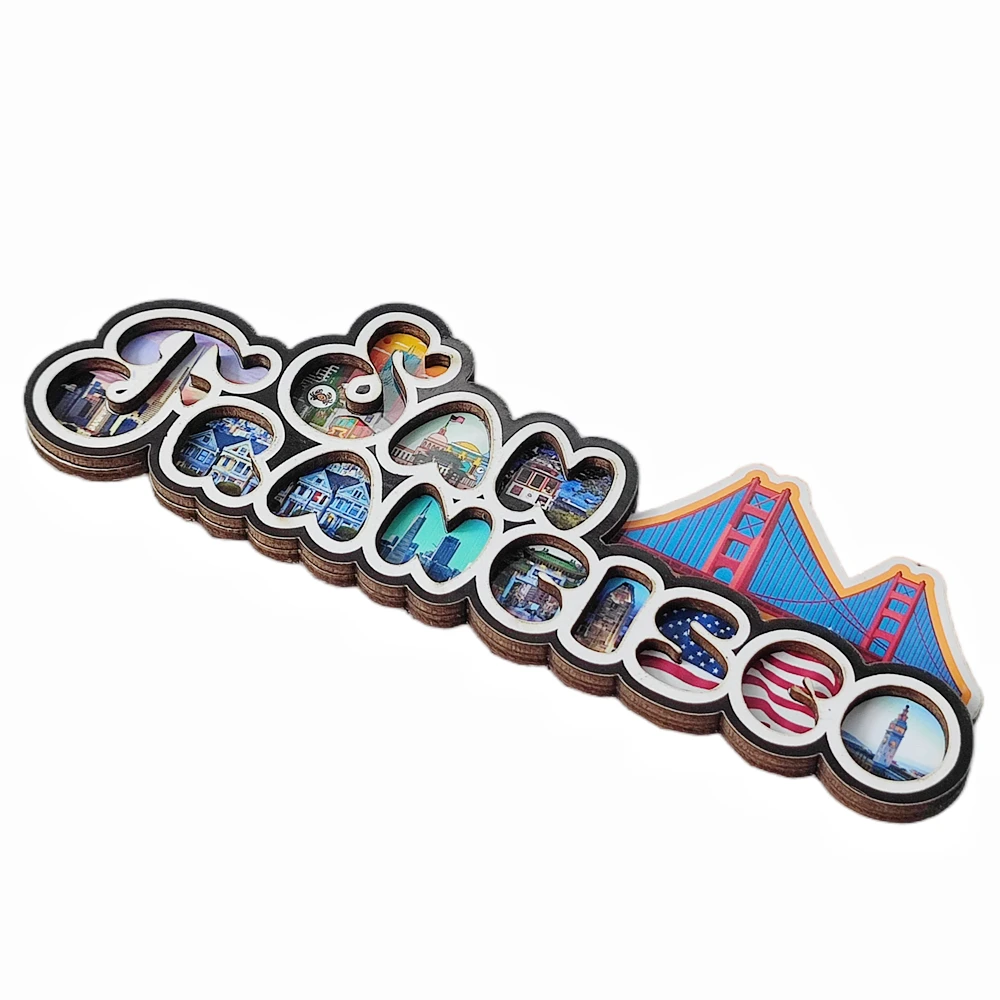 USA California San Francisco Fridge Magnets America Tourist Souvenirs