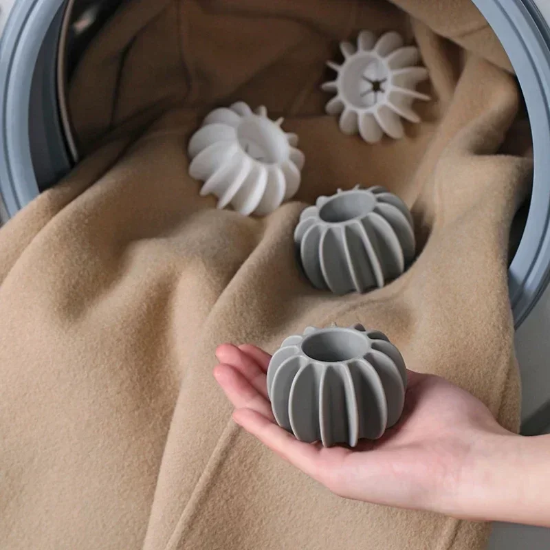 Silicone Laundry Ball Clothes Stain Removal and Knot Prevention Cleaning Tool Reusable Pet Hair Remover Laundry Ball