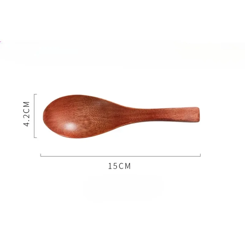 Wooden Spoon Long Handle Short Handle Soup Spoon Korean Japanese Kitchen Cooking Utensils Ramen