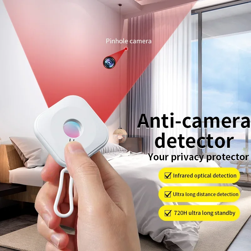 Portable Wireless Anti Spy Detector Infrared Camera Finder Security Protection Anti-Peeping Hidden Devices Camera Bug Detector