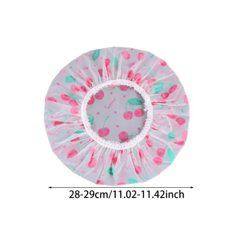 Bathroom Shower Waterproof Cap Thicken Elastic Bath Hat Bathing Cap For Women Hair Salon Bathroom Supplies Women Shower Caps