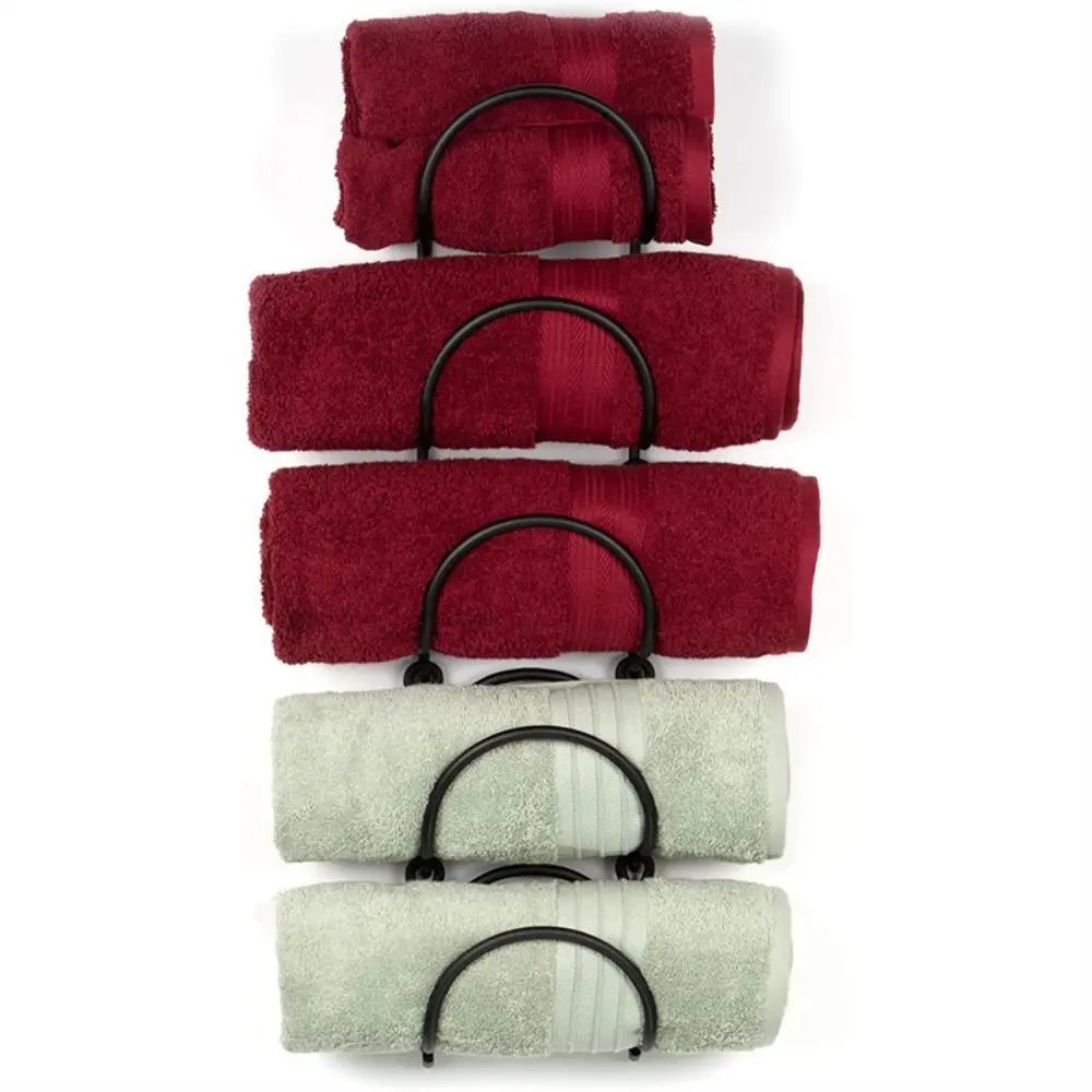 Easy Install Towel Storage Rack Hanger Storager Room Decor Wine Rack Multifunctional Space-Saving Towel Organizer Laundry