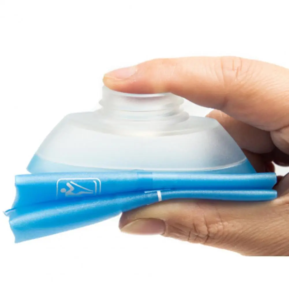 150/250/500ml Water Bottle Folding TPU Flask Food Grade BPA Free Collapsible Water Bottle Outdoor Sports Hydration