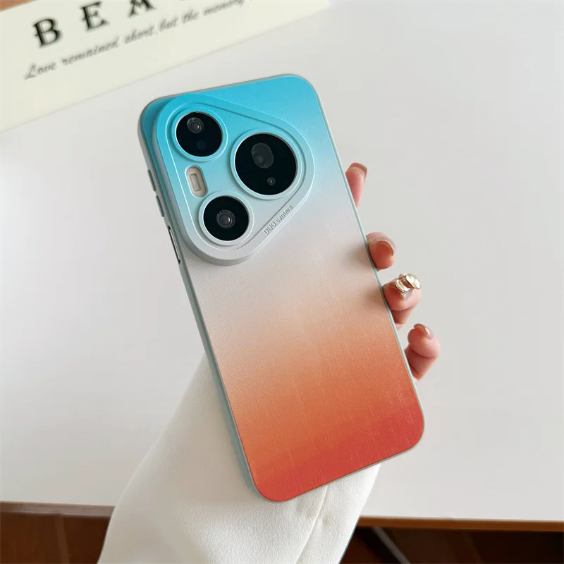 Gradient Candy Color Soft TPU Phone Case with Camera Lens Protection