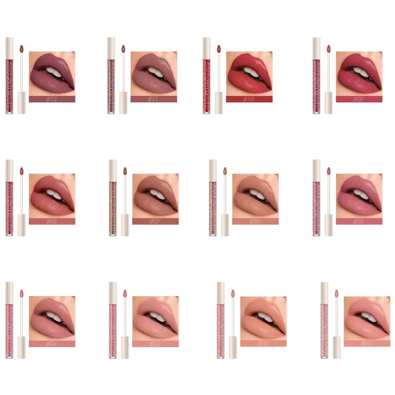 

Makeup Matte Lipstick Waterproof Long Lasting Liquid Lip Glosses Non-Fading