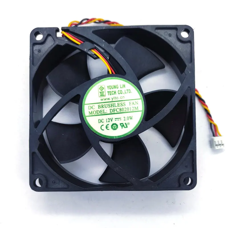 Ventilador de Refrigeração do Computador Original Linhas Dfc802012m Dc12v 2.0w Dfc802012h 2.8w 8cm 80x80x20 mm - Imagem 6