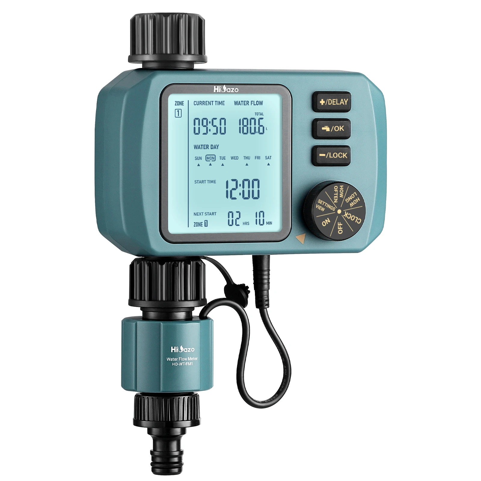 New Programmable Water Timer Garden Irrigation For Hose With Water.