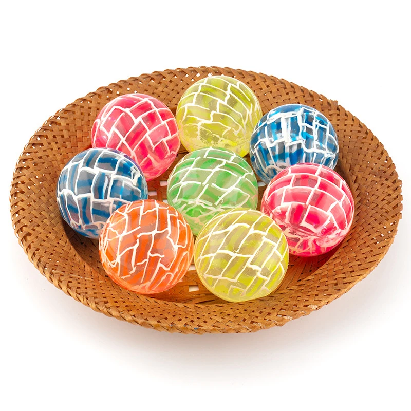 1PCS Big 55MM Bouncy Balls For Kids Party Favor Basketball Glitter Marbleized Balle Rebondissante Juguetes Divertidos Para Niños 5