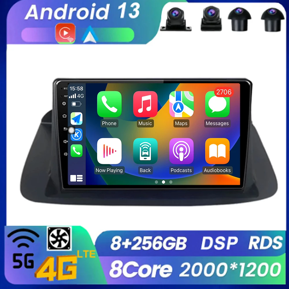 

Android 13 For Honda Accord 8 2008 2009 2010 - 2013 Radio Bluetooth WIFI Autoradio Wireless Carplay Multimedia