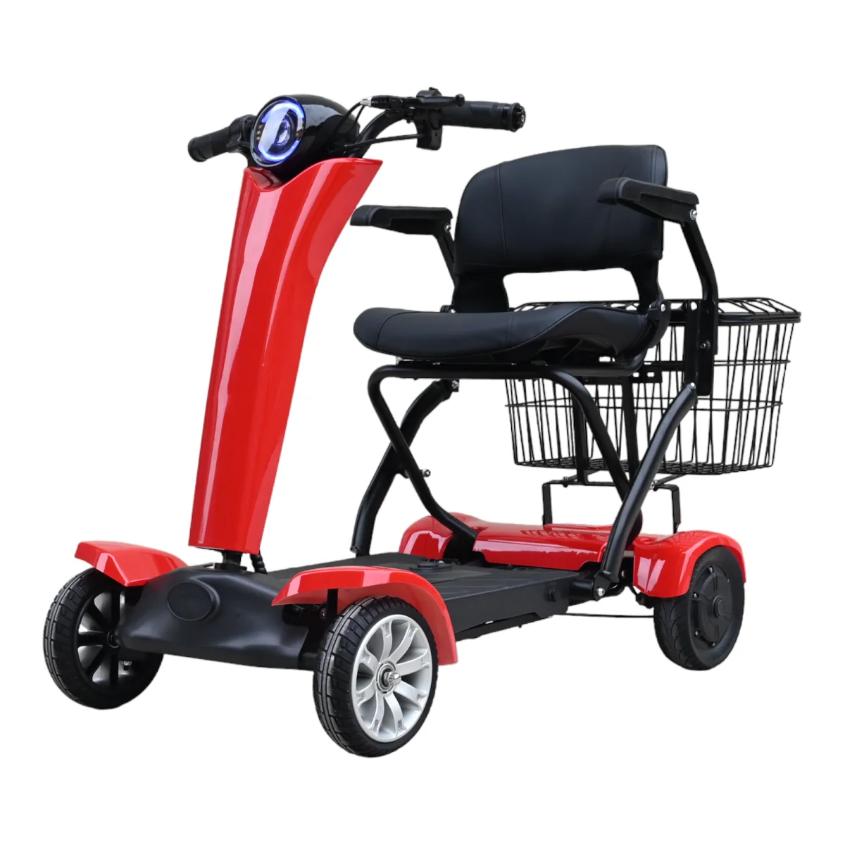 500w dual motor 4 wheel automatic handicapped adults mobility electric folding scooter electric scooter