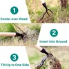 Weeding Head Replacement Metal Long Handle Stand Up Puller Head Gardening Digging Weeder Head Removal Accessory Handle Tool 2