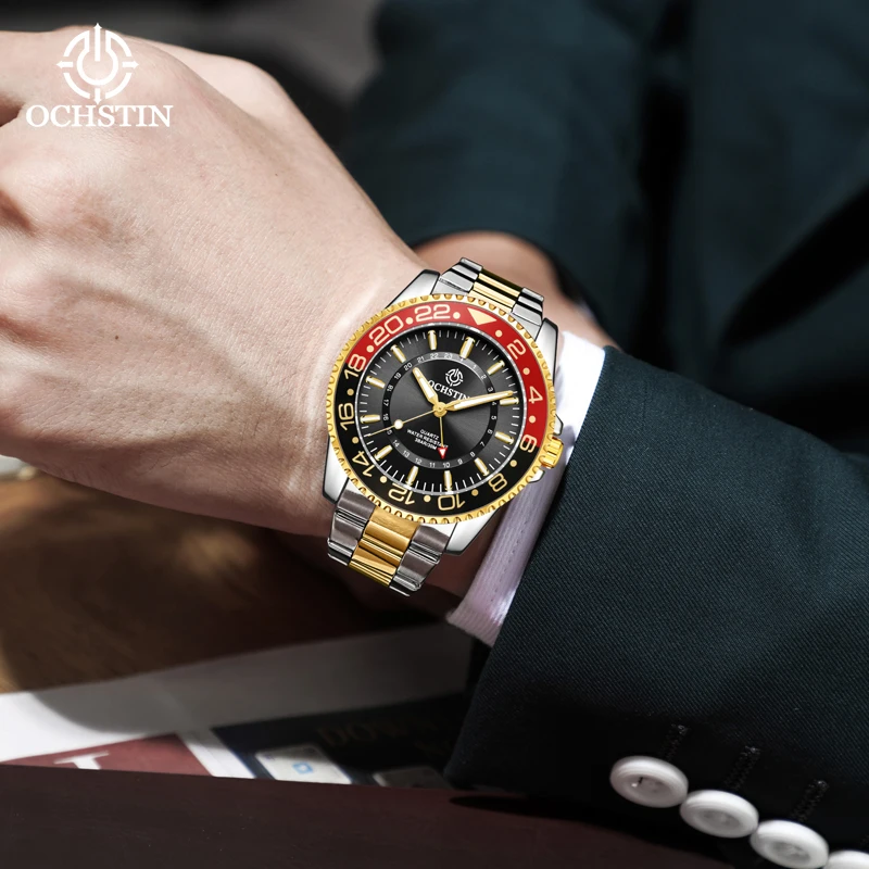 OCHSTIN New 2024 Casual Comfort Mariner Men's Watch Multifunction Quartz Movement Men's Quartz Watch