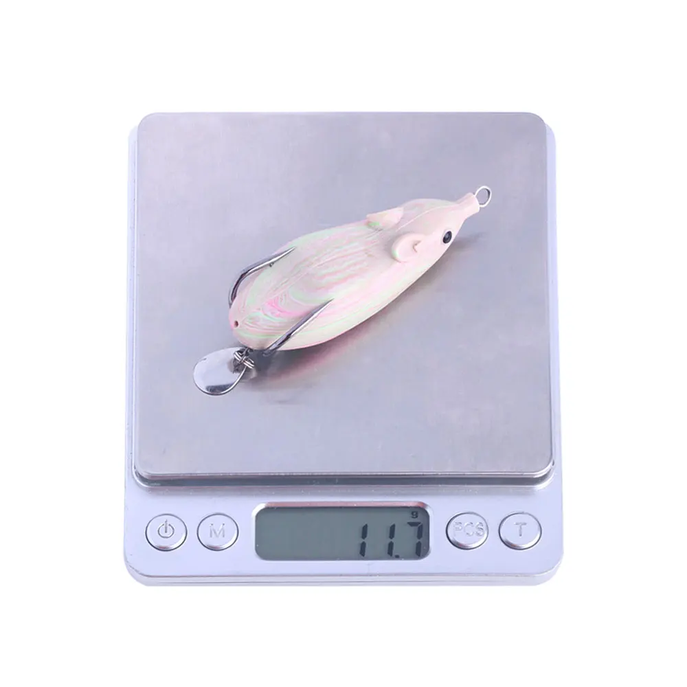 Topwater Frog Lure Soft Tube Bait Plastic Fishing Lure 7CM-12g with Fishing Hooks for Crank Catfish Bass Fishing Tackle - 6