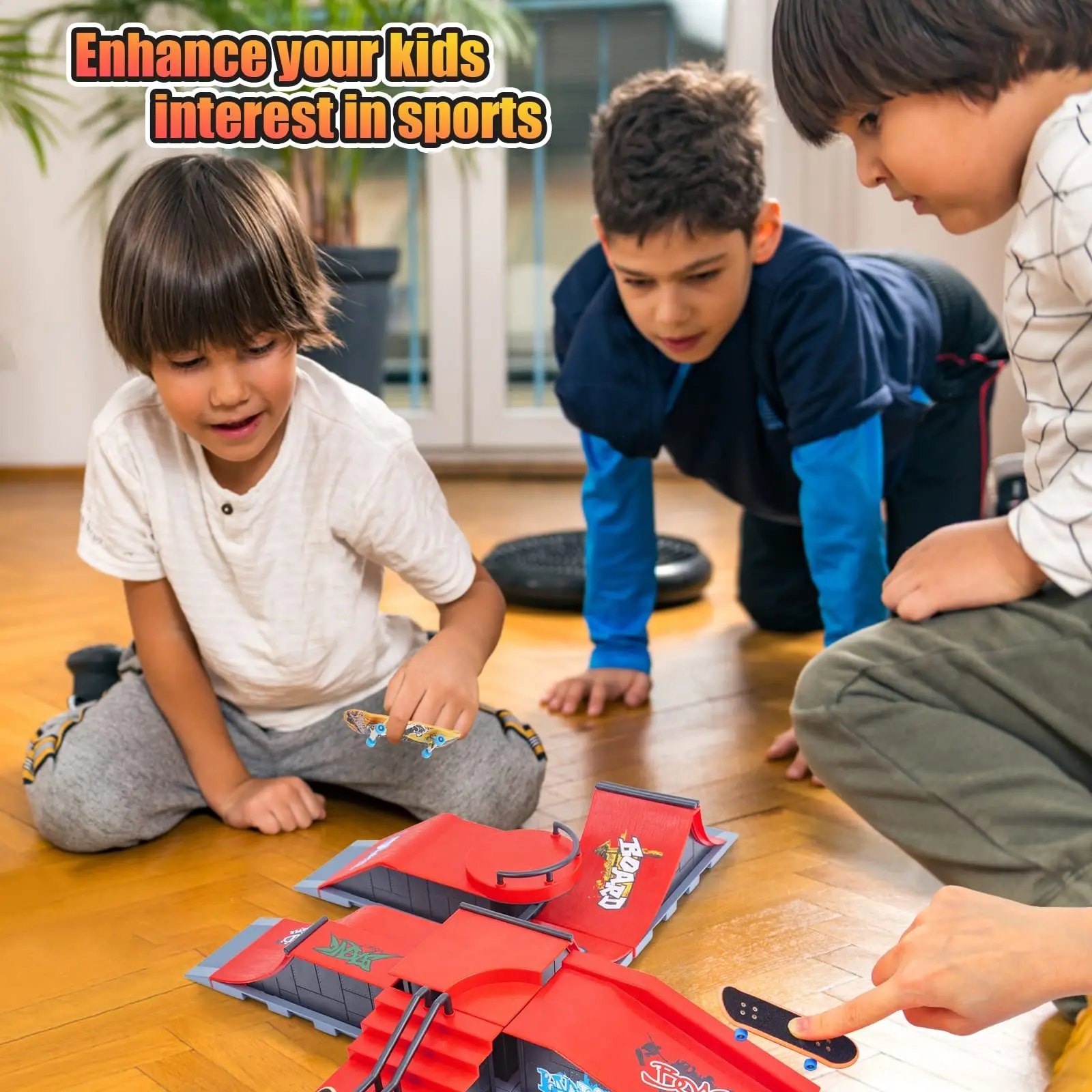 Skateboard Ramp Fingerboard Half Pipe Ramp Mini Skateboards Fingers Finger Skateboards Kit Fingerboards for finger skateboard toys,fingerboard set