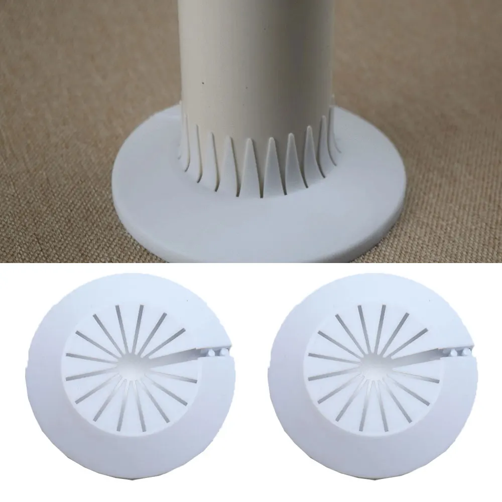 Description Picture 5 of item2pcs Plastic Wall Hole Duct Cover Shower Faucet Angle Valve Pipe Plug Decoration Cover Snap-on Plate Kitchen Faucet Accessories