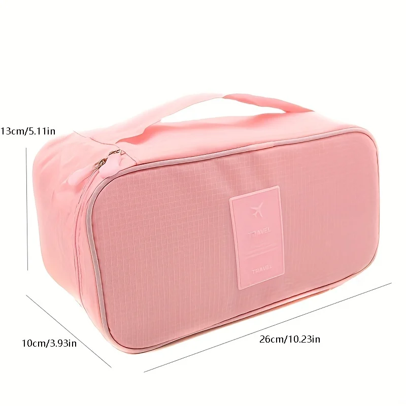 Travel Bra & Panty Organizer, Portable Underwear Organizer Zipper Storage Bag For Tie, Lingerie, Socks