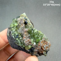 Cristal de Ludlamite RARE — Minéral de phosphate vert vibrant — Brésil — Spécimen naturel 4