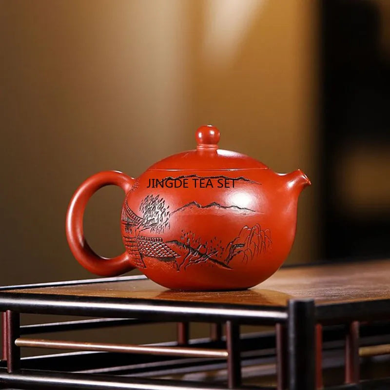 1pcs teapot Yixing Purple Clay Pot Small Capacity Raw Mineral West Beauty Pouring Kung Fu Tea Set tea pot