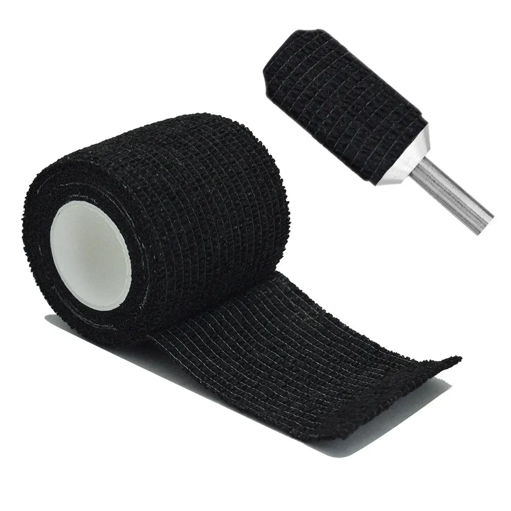 Black bandage self-adhesive breathable elastic sports bandage to fix fingers, wrists, and legs