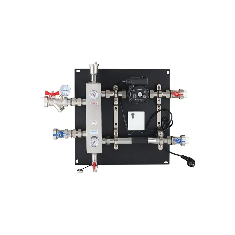 DN25 ถังข้อต่อสแตนเลสผสมน้ําระบบทําความร้อนใต้พื้น, ตัวแบ่งความดันสมดุลไฮดรอลิกวิลล่า 1
