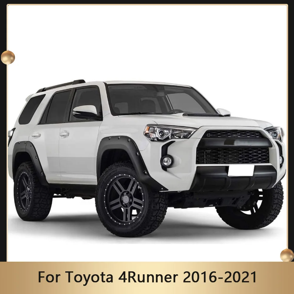 

ABS Fender Flare Raptor Wheel Eyebrow For Toyota 4Runner 2016-2021 Car Front Rear Durable Mudguard Tire Splash Fender Guard