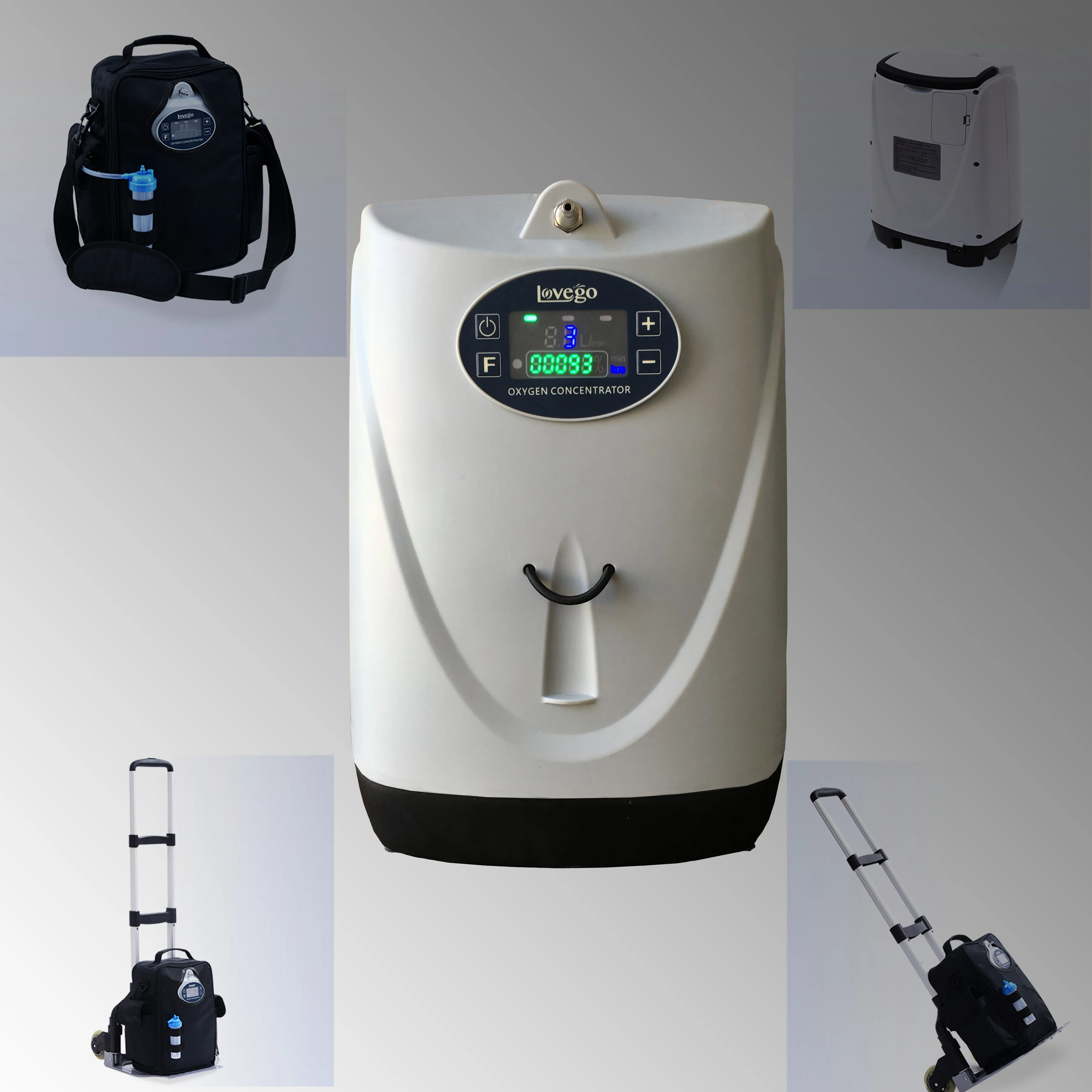 DHL FEDEX 1-4.5Liters Battery Portable Oxygen-Concentrator Adjustable