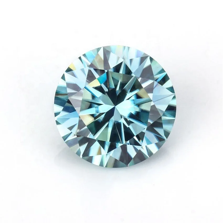 Tbestone Colored Loose Moissanite Stones 0.5-3ct Pink Green Black Moissanites Shining Fine Jewelry Round Lab Grown Diamonds 2