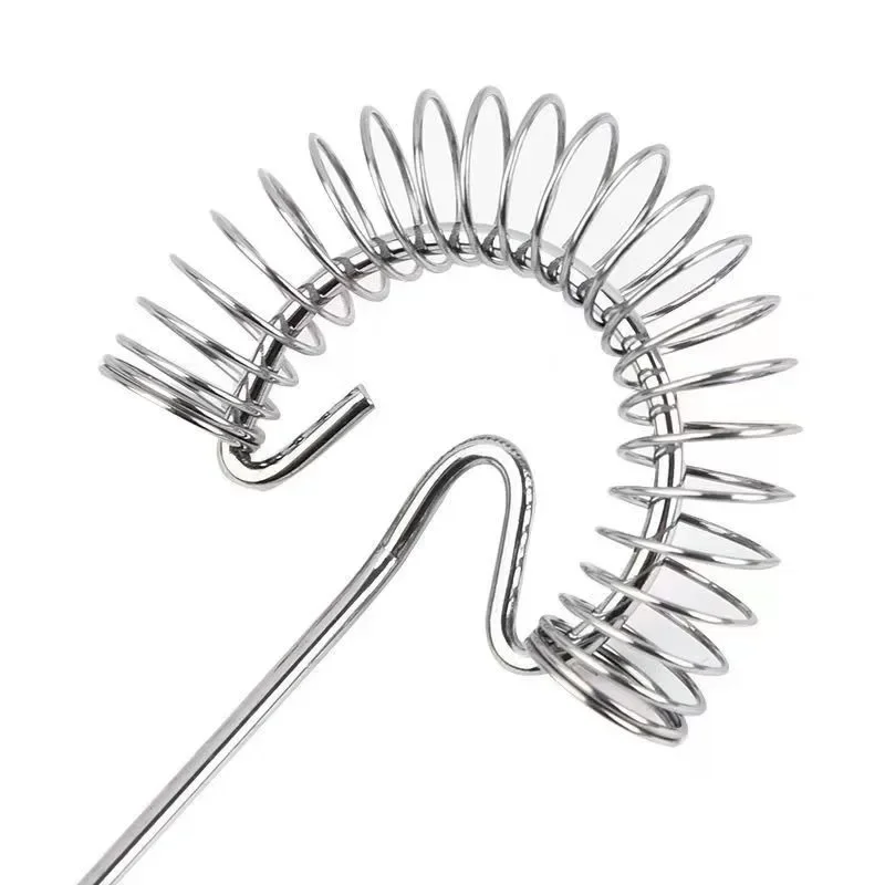 Stainless Steel Spring Egg Beater Sauce Blender Mini Whisk Milk Frother Foamer Creative Cooking Tools  Cooking Accessories