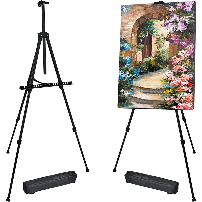 Easel Stand for Wedding Sign Easel for Display Portable Sign Easel Stand  Adjustable Metal Tripod Display Easel for Painting 63'' - AliExpress