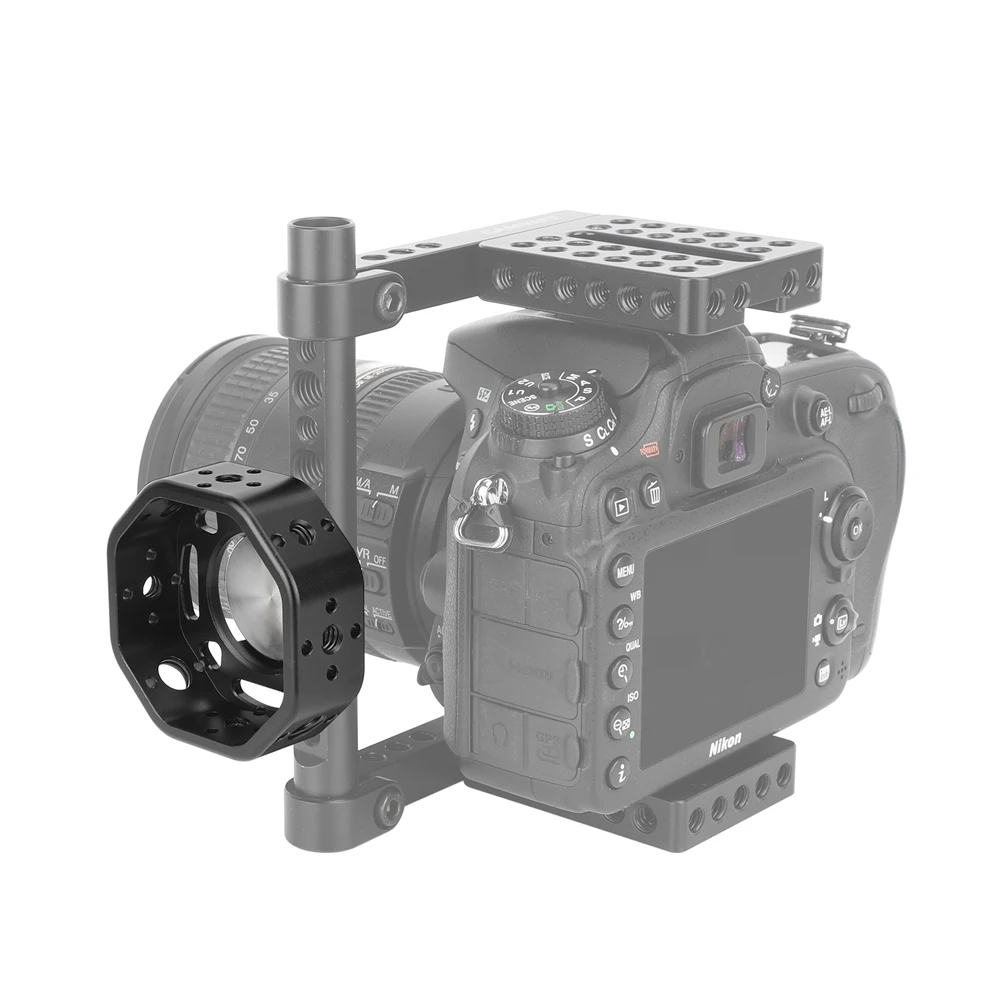 Camera Round Side Handgrip with 1/4"-20 Thumbscrew Mount Rosette Arri Style Hand