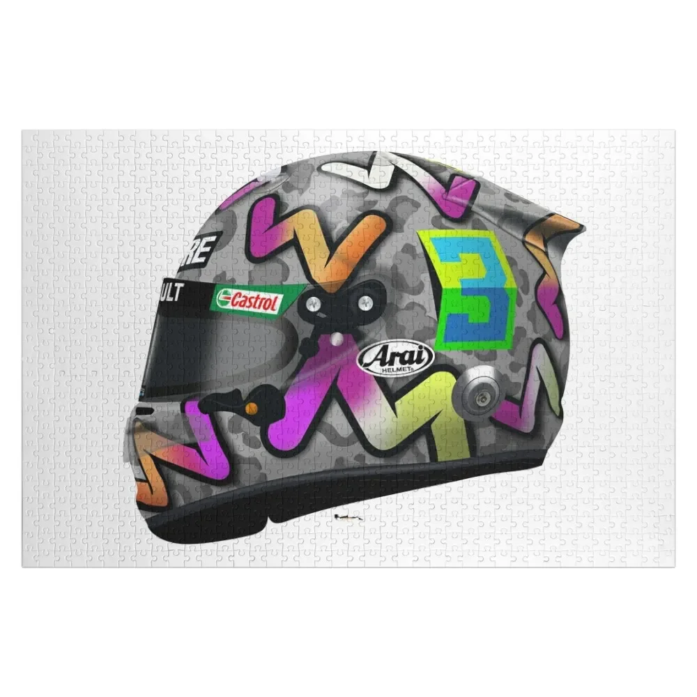 

Daniel Ricciardo - 2020 Helmet Left side Jigsaw Puzzle Wood Name Name Wooden Toy Puzzle