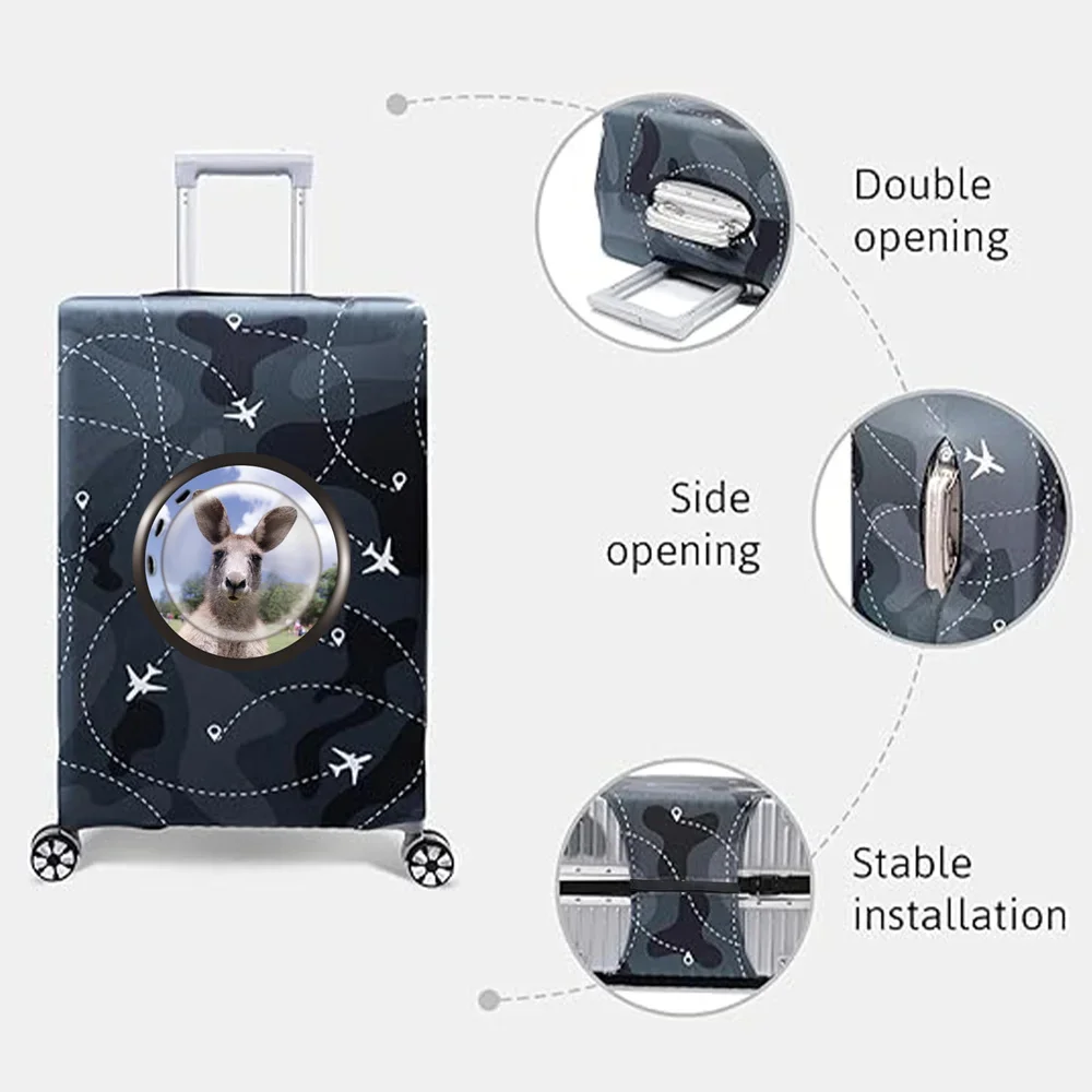 Luggage Cover Stretch Fabric Baggage Protective Case Covers for18-32 Inch Suitcase Case White Picture Series Travel Accessories 3