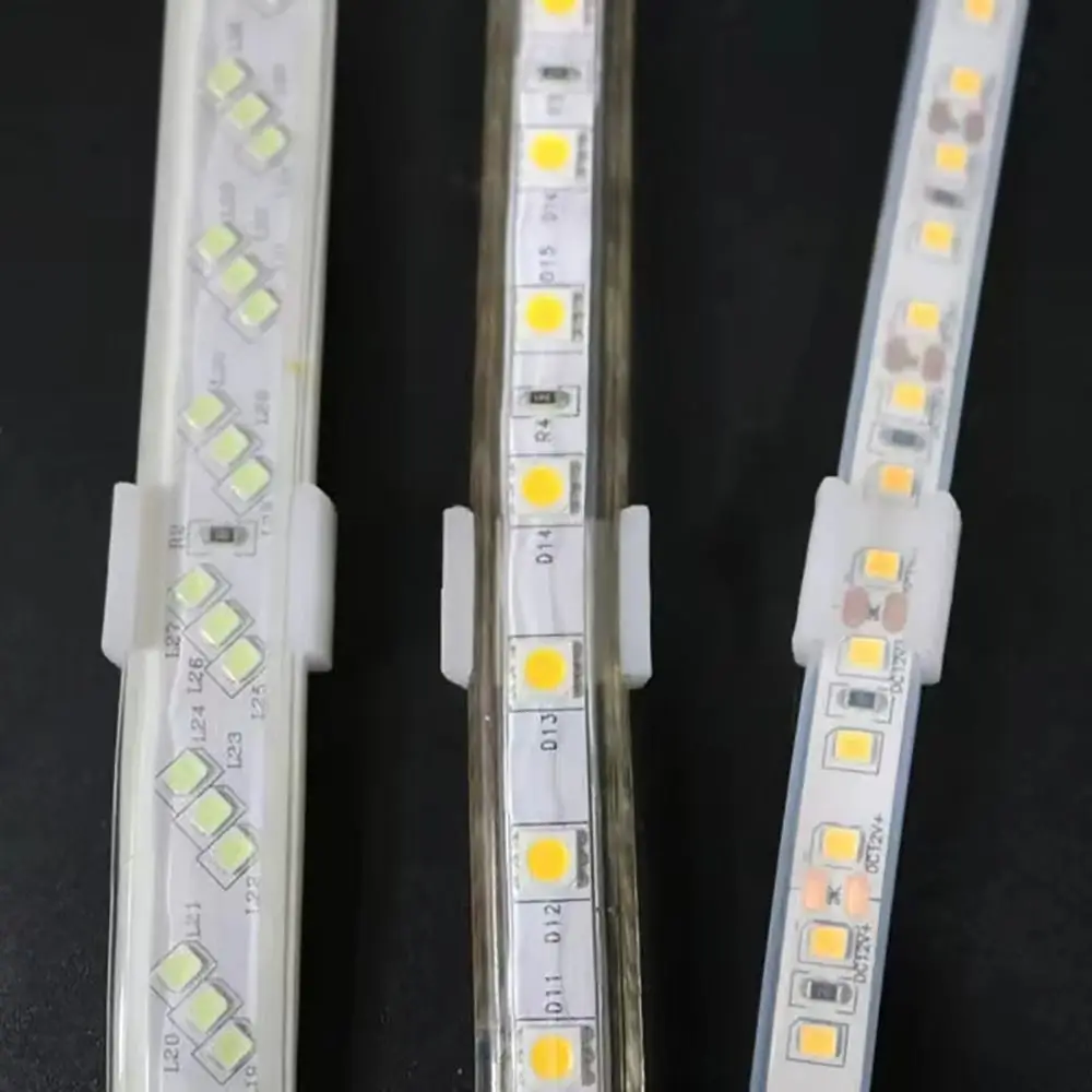 100Pcs 220V Flexible COB LED Strip Fixed Clips Lamp Holder Fitting Plastic Light Mounting Buckle 8-20mm 5050/5730/2835