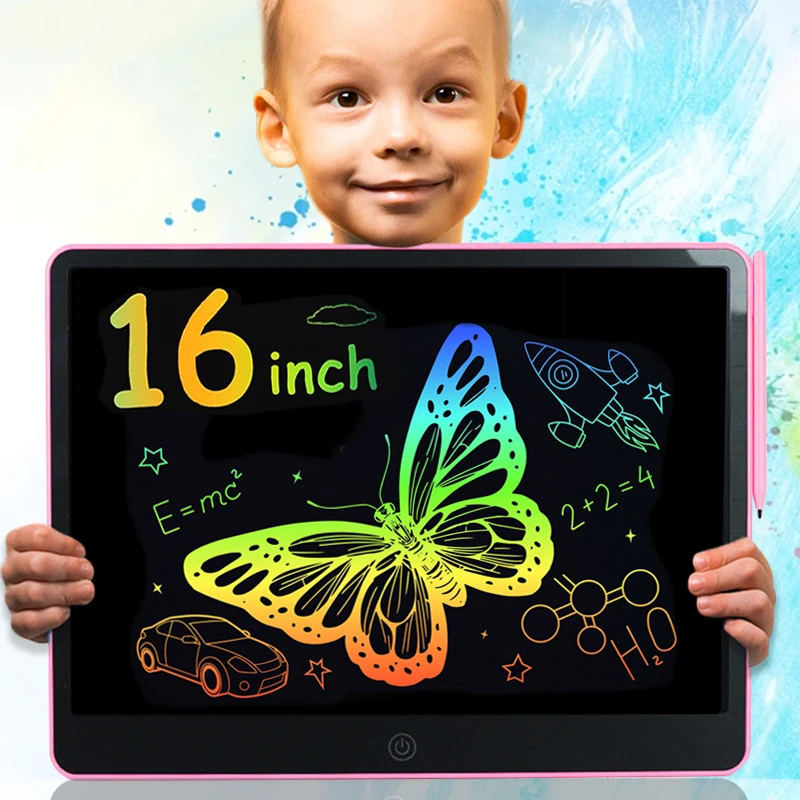 Colorful LCD Graphic Drawing Tablet for Kids - Creative Gift for Birthdays, Christmas, and Travel